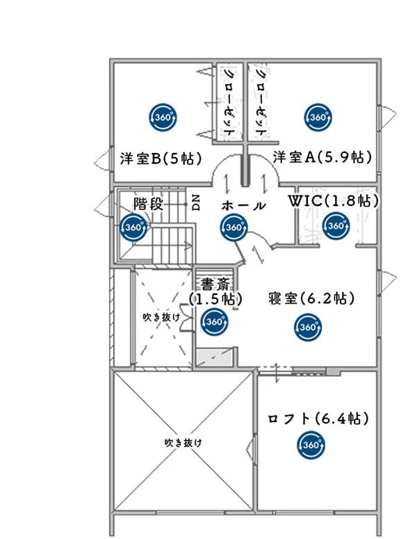 2階間取り図