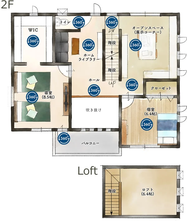 2階間取り図