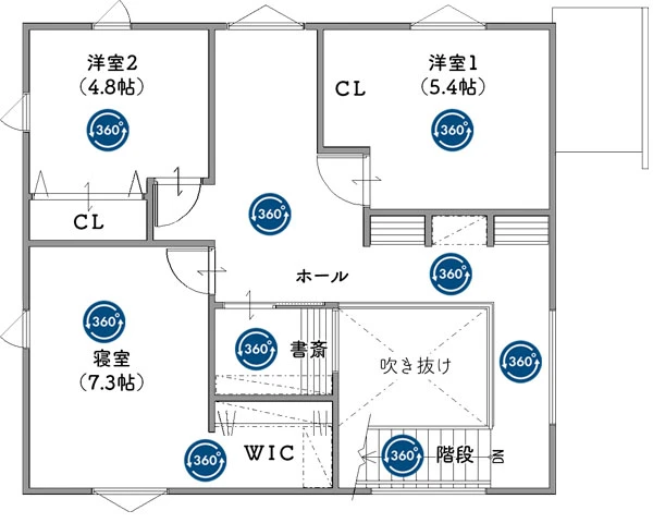 2階間取り図