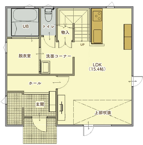 ママ楽の家 Free styleの参考例1F(1階)間取り図